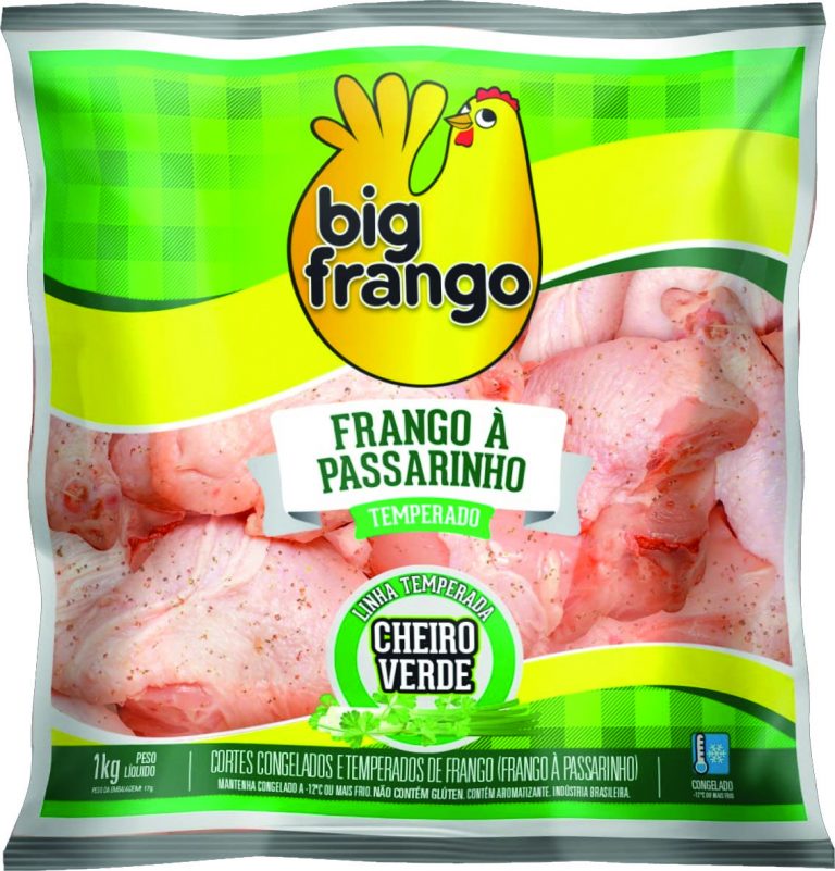 Frango A Passarinho Temperado Big Frango Pct 1Kg Supermercados BH