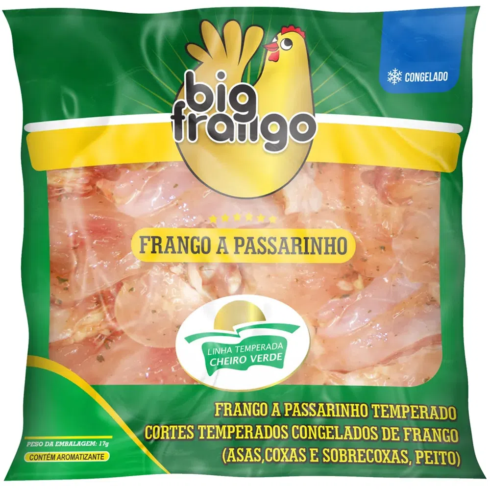 Celeiro Supermercado  Frango Passarinho Temperado Super Frango 800gr