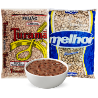 FEIJÃO CARIOCA TURAMÃ/ MELHOR PCTE. 1kg