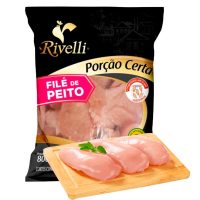   Filé de Peito de Frango Rivelli Cong. Pcte. 800g