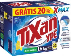 DETERGENTE EM PÓ TIXAN YPÊ CX. 1,6kg GRÁTIS 20%