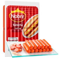 SALSICHA HOT DOG NOBRE RESFRIADA kg– R$ 5,98 O QUILO