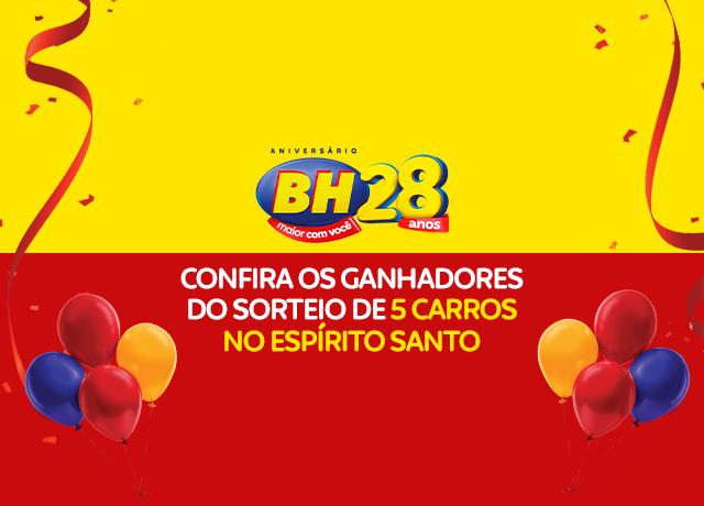 Conheça os ganhadores da Promoção de 28 Anos do Supermercados BH no Espírito Santo